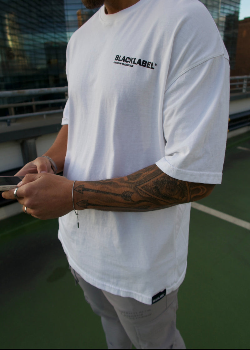 White Premium Essential Oversized Tee