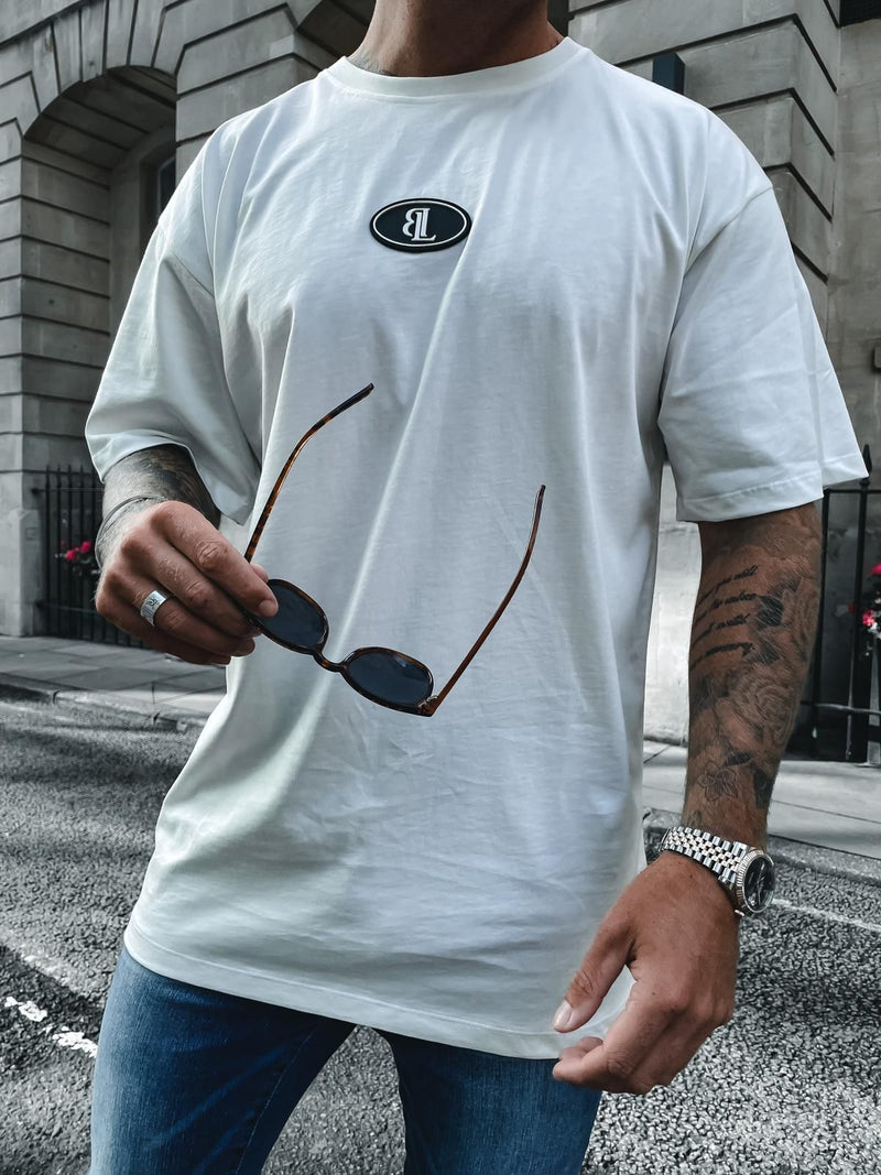 Off White Rubber Logo Oversized T-Shirt