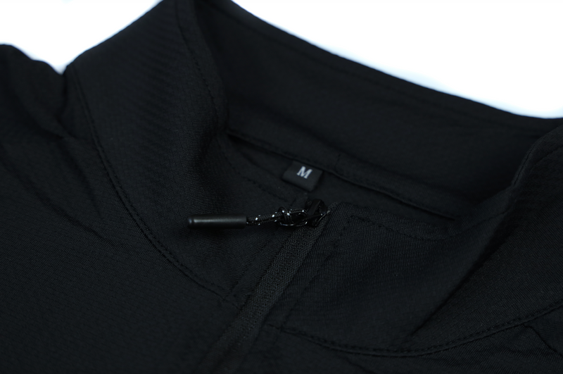 Black 1/4 Zip Active Top