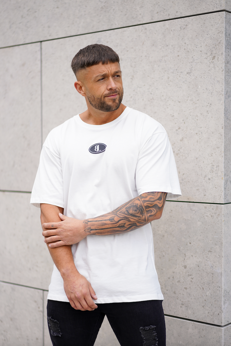Off White Rubber Logo Oversized T-Shirt