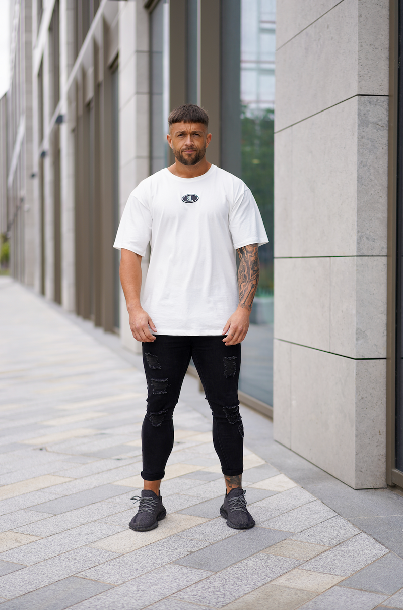Off White Rubber Logo Oversized T-Shirt