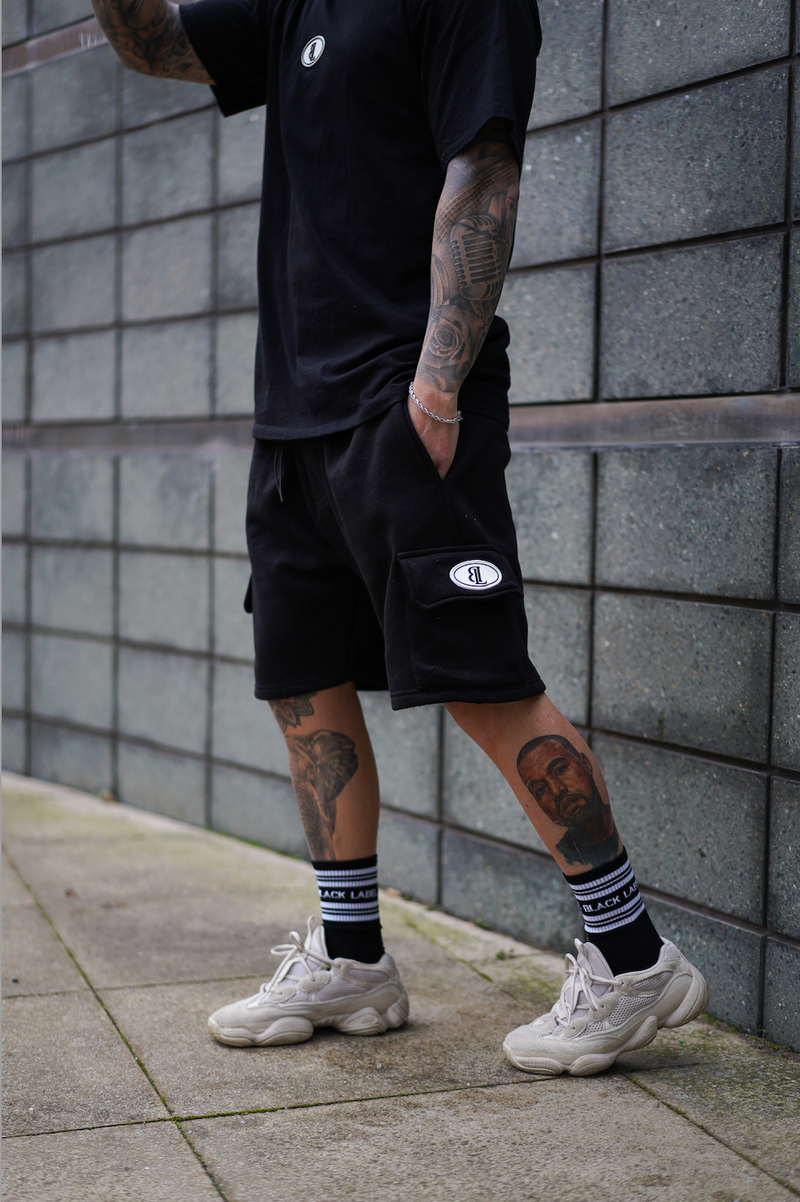 Essential Black Cargo Shorts
