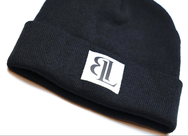 Black Patch Beanie