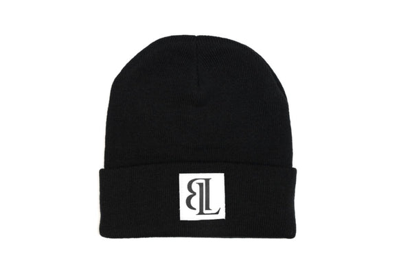 Black Patch Beanie